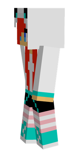 Red skin: body, left side render