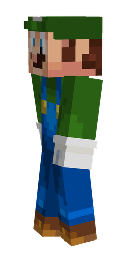 Blue skin: body, left side render