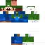 Blue skin: raw texture render