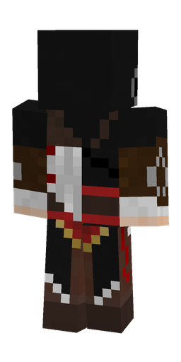 Black skin: body, back render