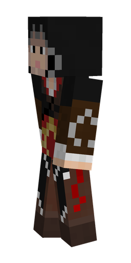 Black skin: body, left side render
