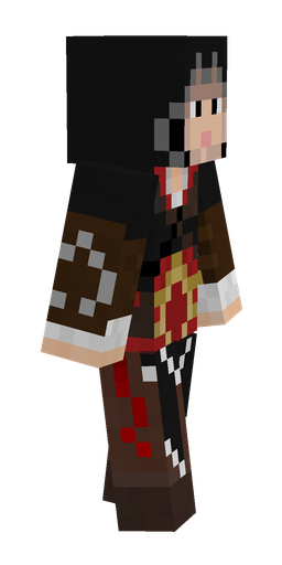 Black skin: body, right side render