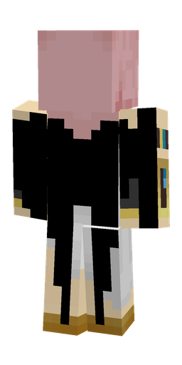 Black skin: body, back render