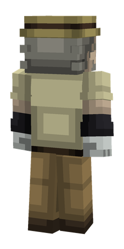 Black skin: body, back render