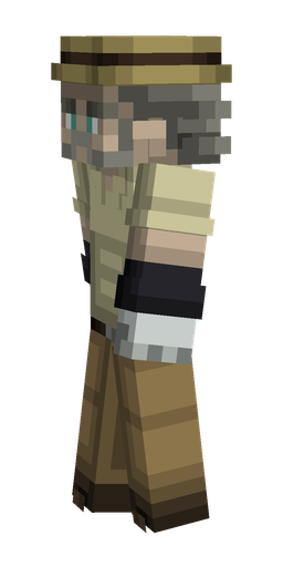 Black skin: body, left side render