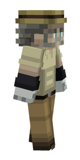 Black skin: body, right side render