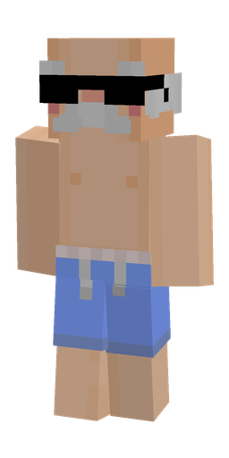 Blue skin: body, front render