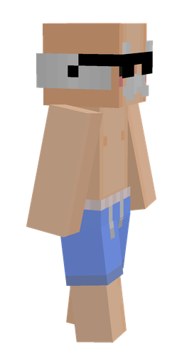 Blue skin: body, right side render