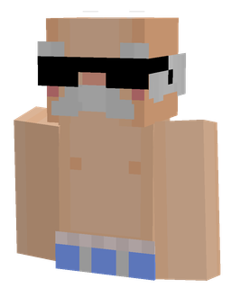 Blue skin: bust render