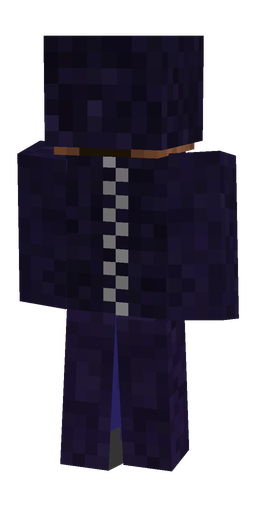 Black skin: body, back render