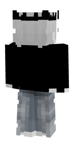 Black skin: body, back render