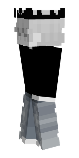 Black skin: body, left side render