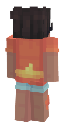 Black skin: body, back render