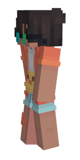 Black skin: body, left side render