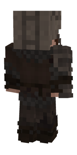 Black skin: body, back render