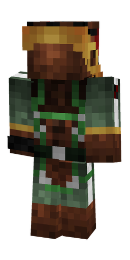 Black skin: body, back render