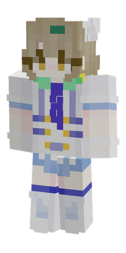Blue skin: body, front render