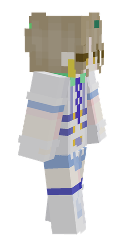 Blue skin: body, right side render