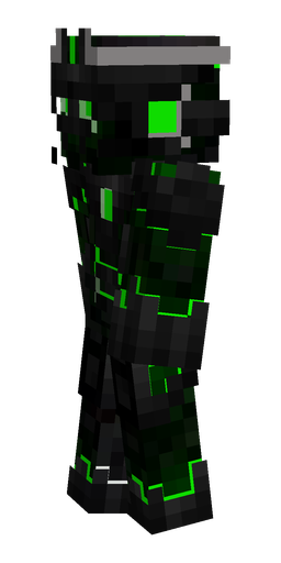 Black skin: body, left side render