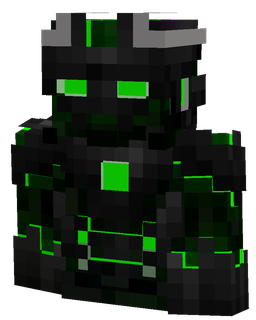 Black skin: bust render