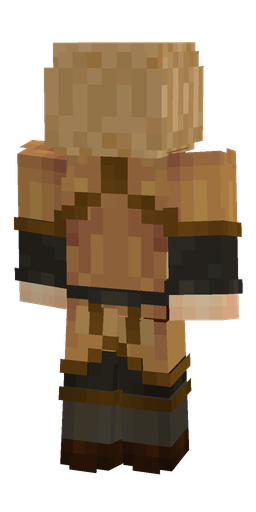Black skin: body, back render