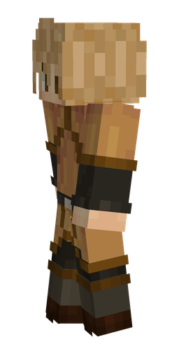Black skin: body, left side render