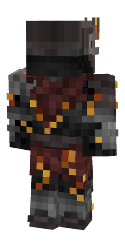 Black skin: body, back render