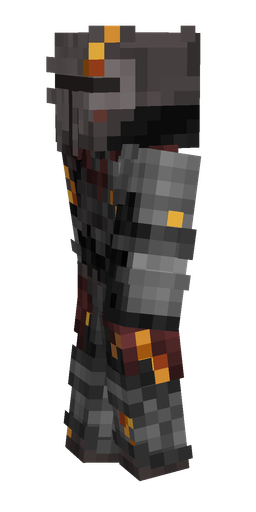 Black skin: body, left side render