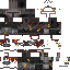 Black skin: raw texture render