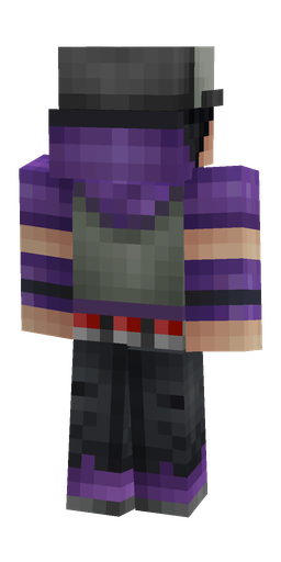Black skin: body, back render