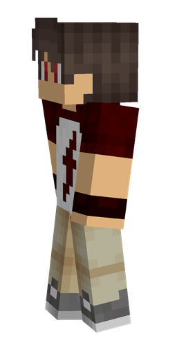 Brown skin: body, left side render