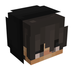 Black skin: head render