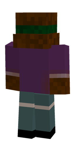 Blue skin: body, back render