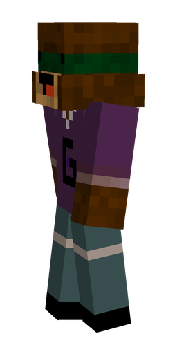Blue skin: body, left side render