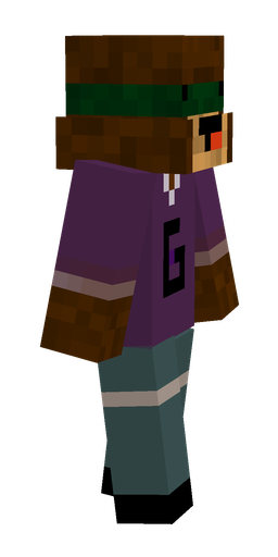 Blue skin: body, right side render
