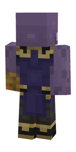 Black skin: body, back render