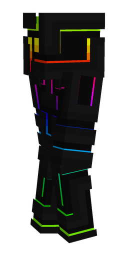Black skin: body, left side render