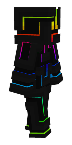 Black skin: body, right side render