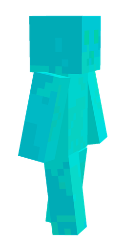 Blue skin: body, right side render