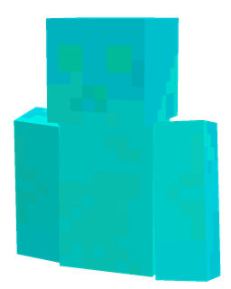Blue skin: bust render
