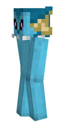 Blue skin: body, left side render