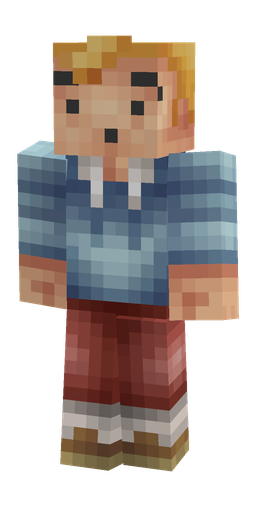 Blue skin: body, front render