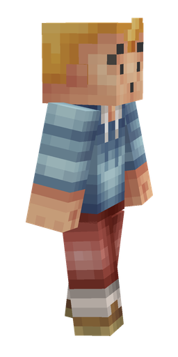 Blue skin: body, right side render