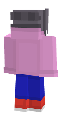 Blue skin: body, back render