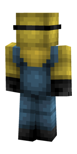 Black skin: body, back render
