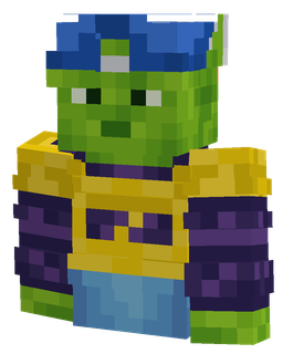 Blue skin: bust render