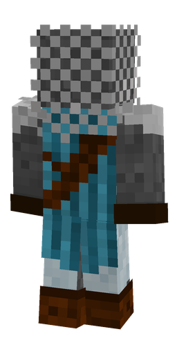 Black skin: body, back render