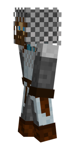 Black skin: body, left side render