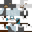 Black skin: raw texture render