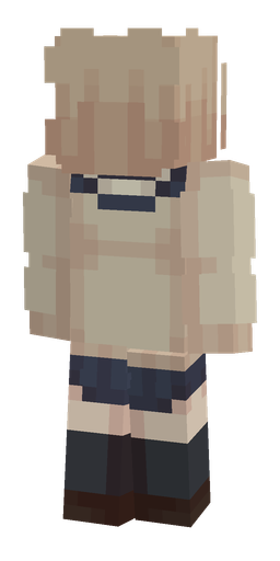 Orange skin: body, back render